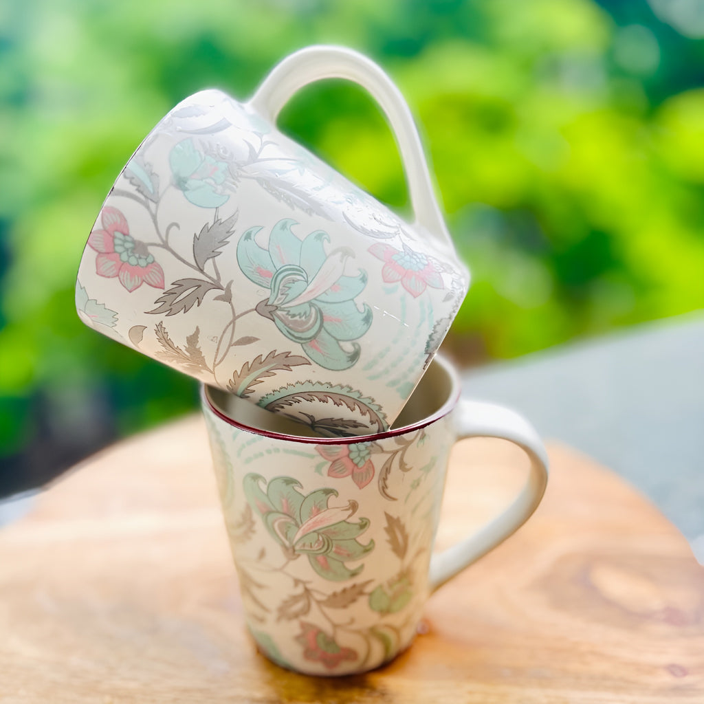 Pastel Bloom Floral Ceramic Mug