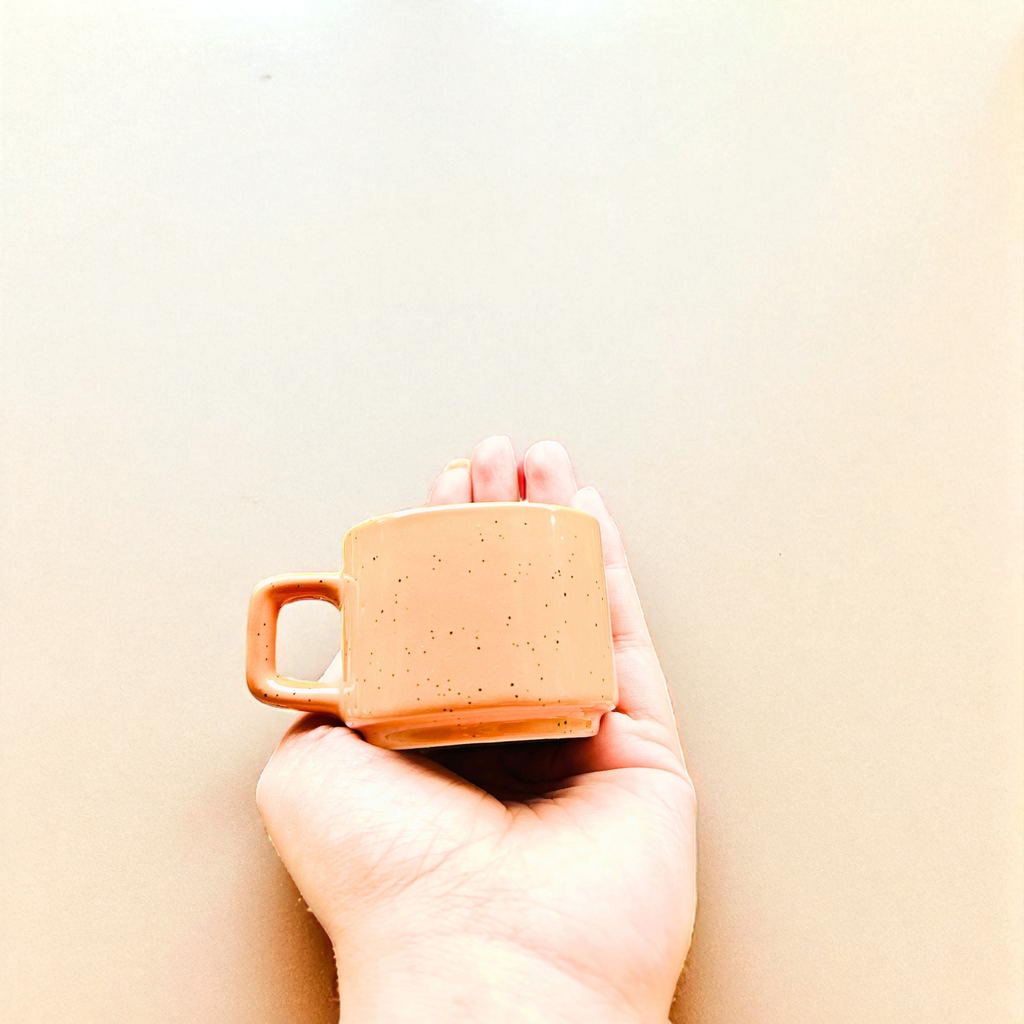 Orange Speckled Coffee - Espresso Shot Mugs