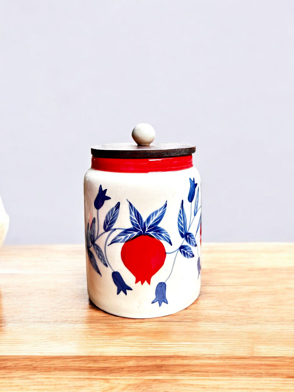 Pomegranate Bloom Handcrafted Ceramic Jar 🍎 1000 ML