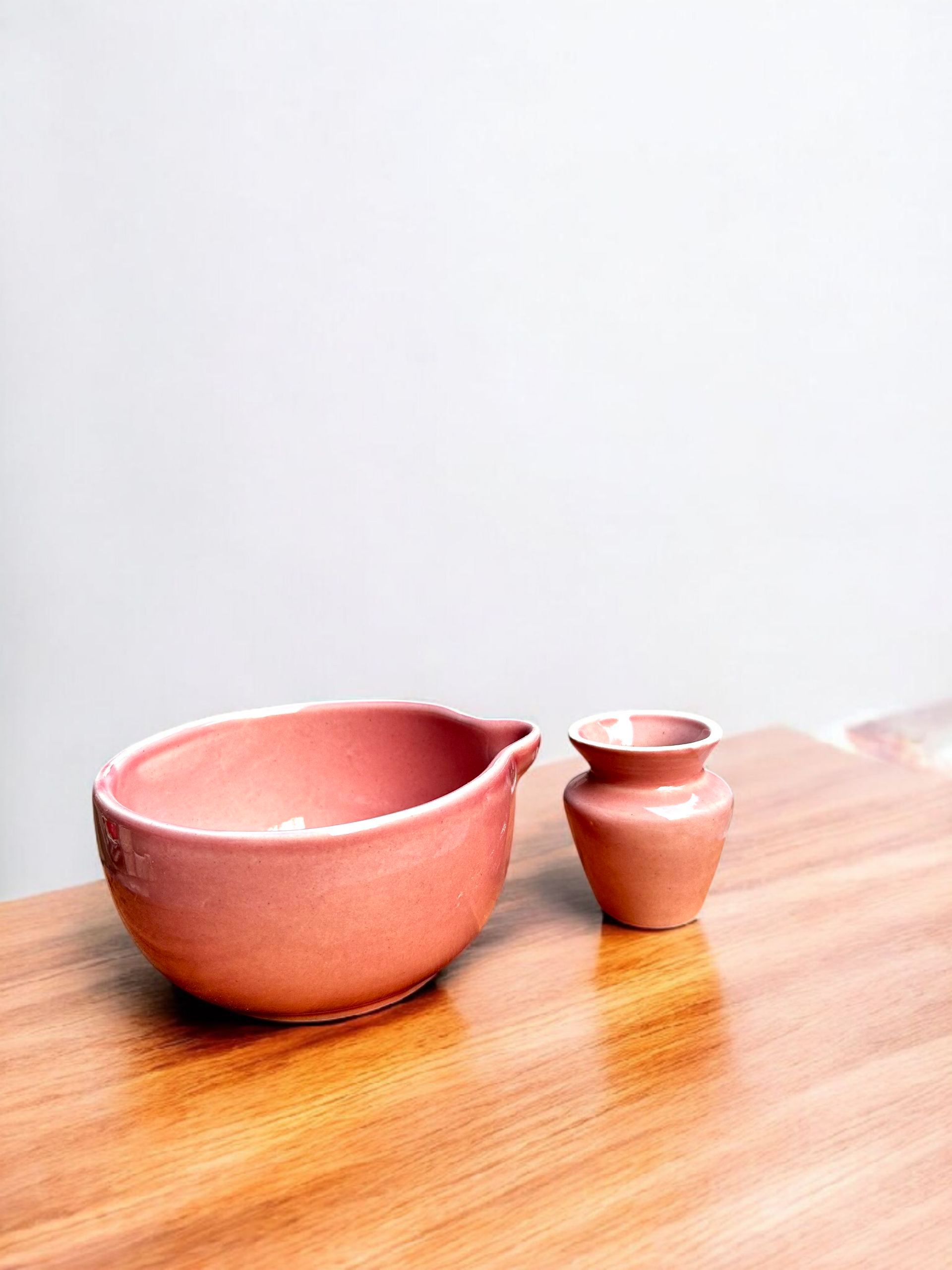 Sakura Blush Matcha Whisking & Pouring Ceramic Set