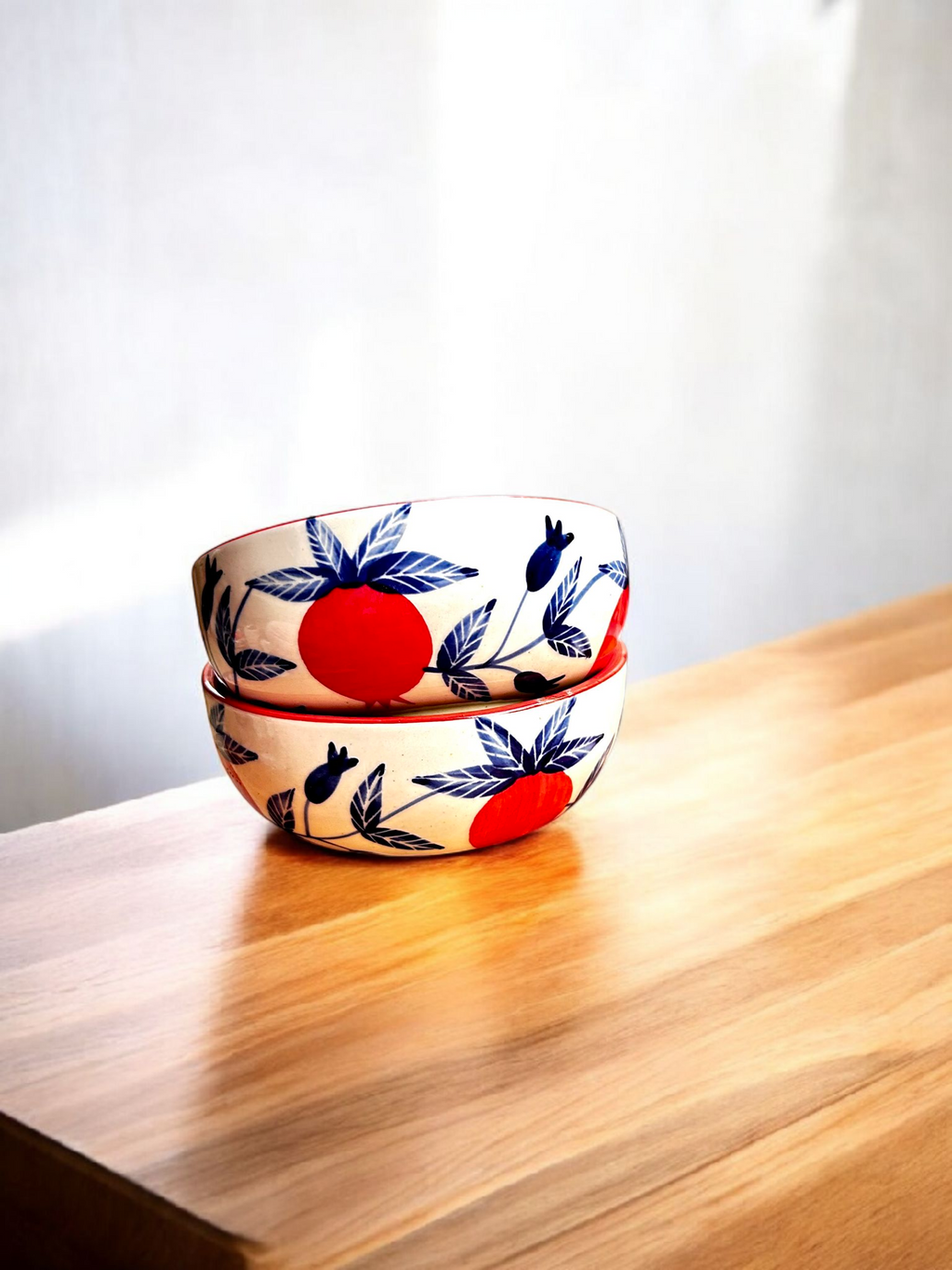 Pomegranate Paradise Handcrafted Ceramic Bowl