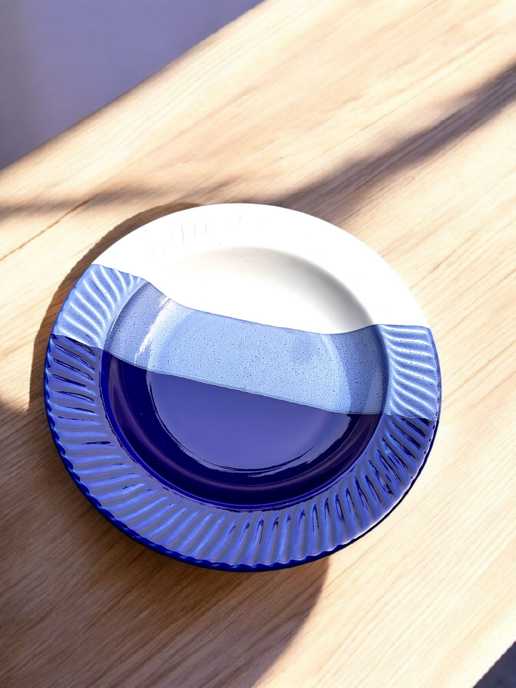 Indigo Eclipse Ceramic Big Pasta Plate 🌙 (1 Pc.)