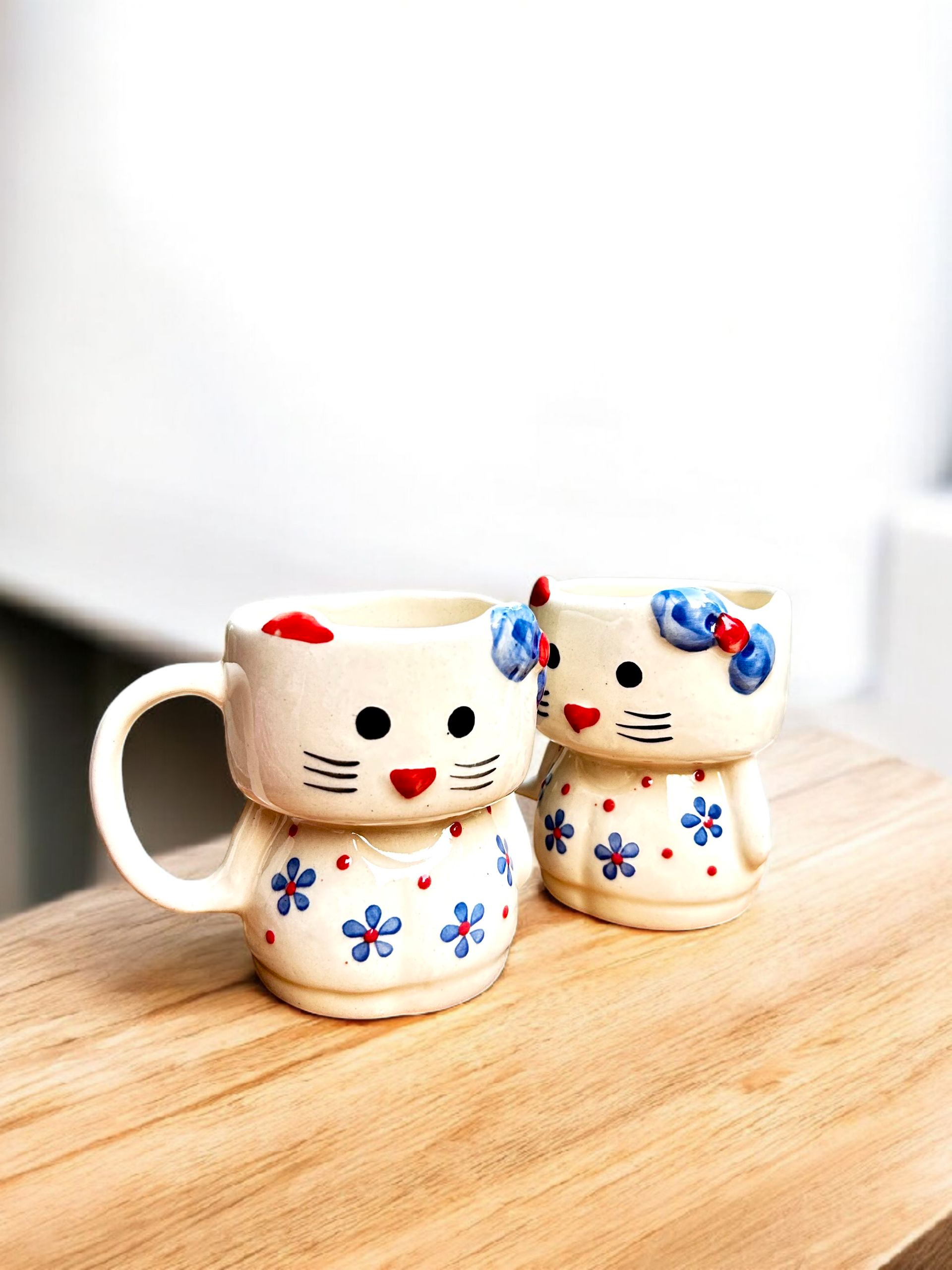 The Purrfect Blossom Mug (Handcrafted Ceramic Mug)