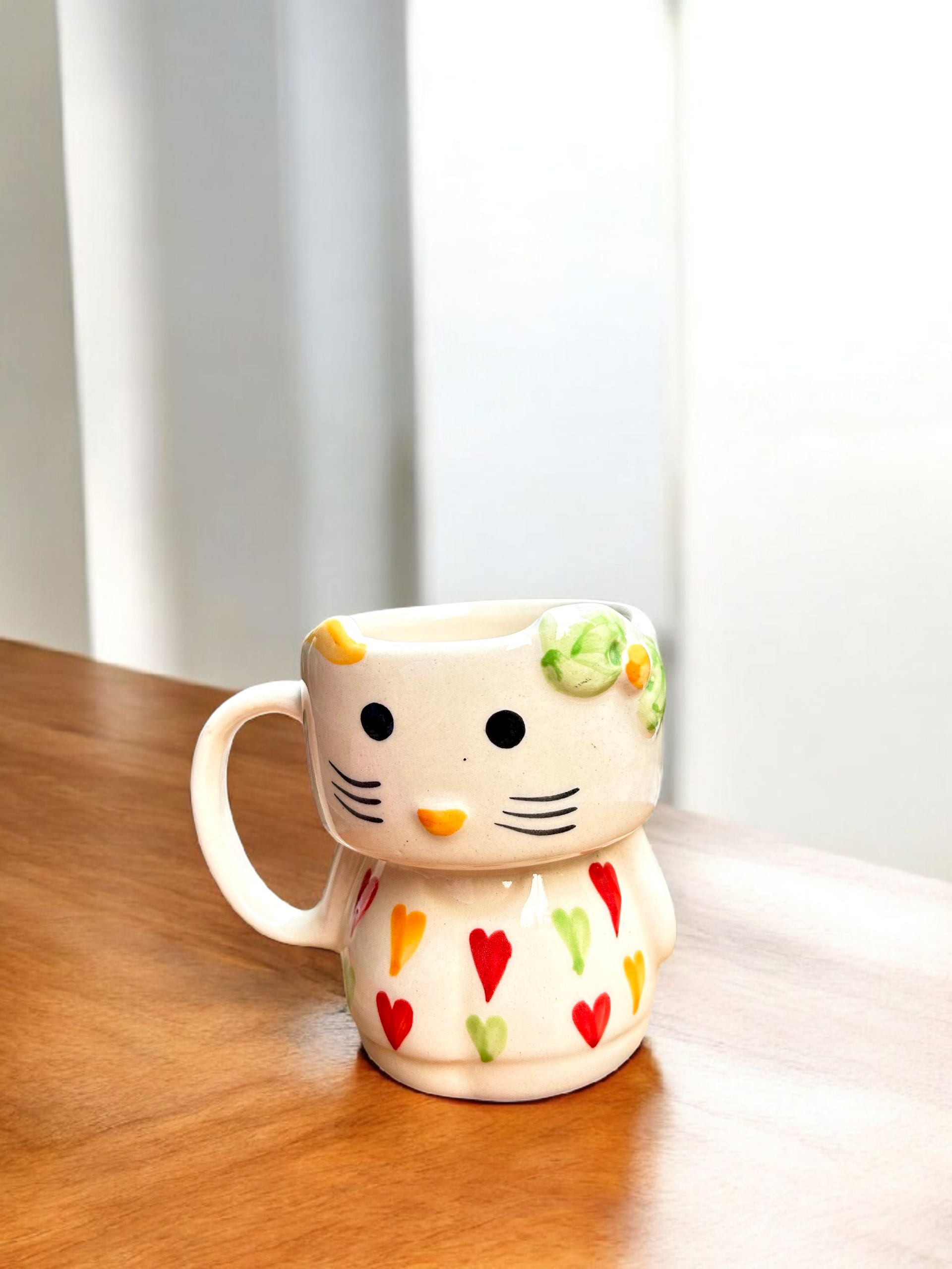The Purrfect Blossom Mug (Handcrafted Ceramic Mug)