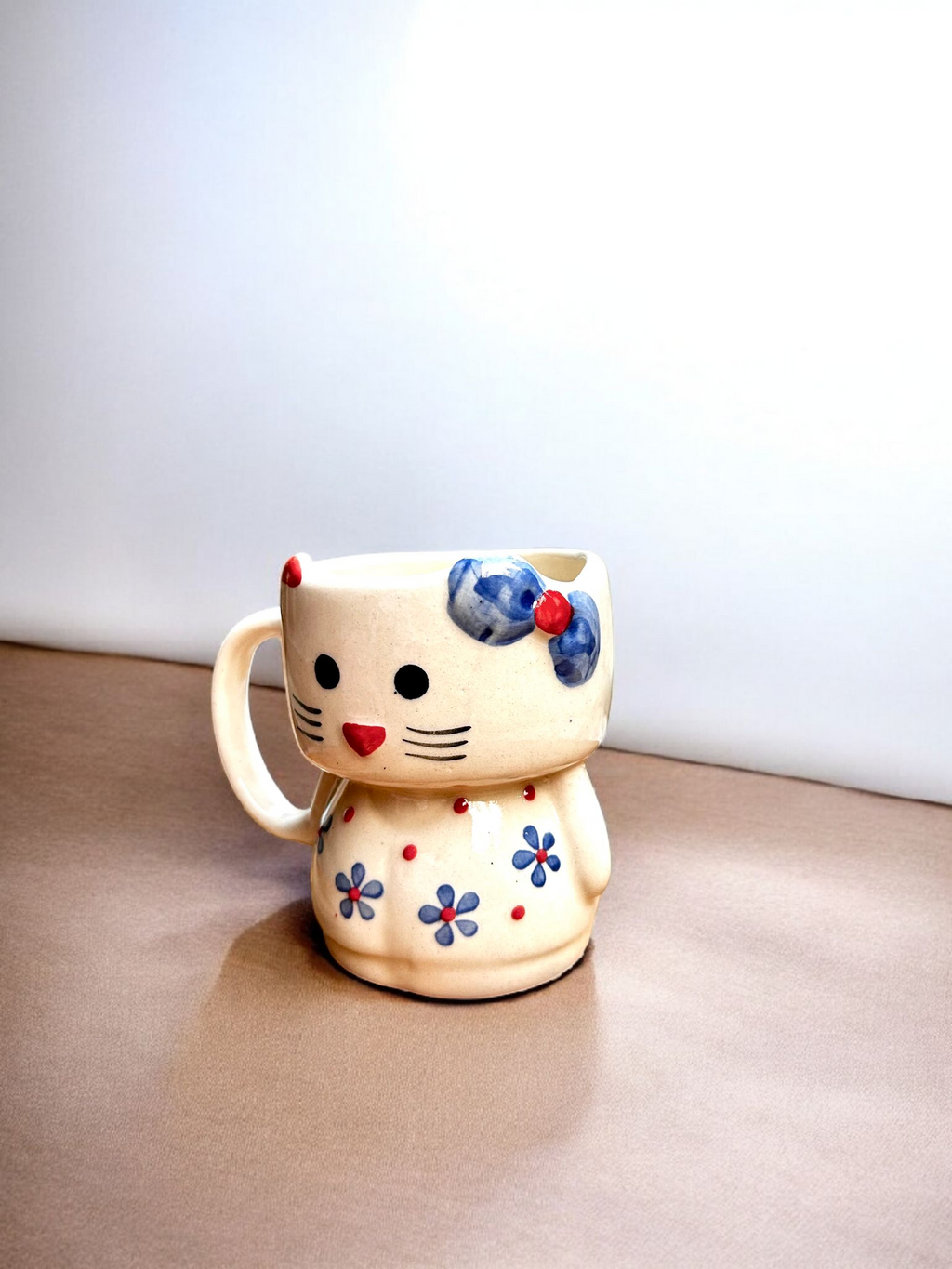 The Purrfect Blossom Mug (Handcrafted Ceramic Mug)