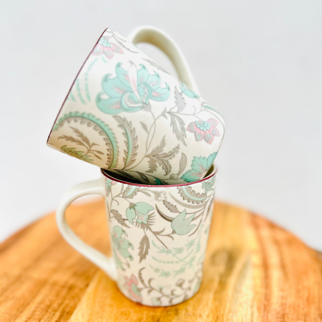 Pastel Bloom Floral Ceramic Mug