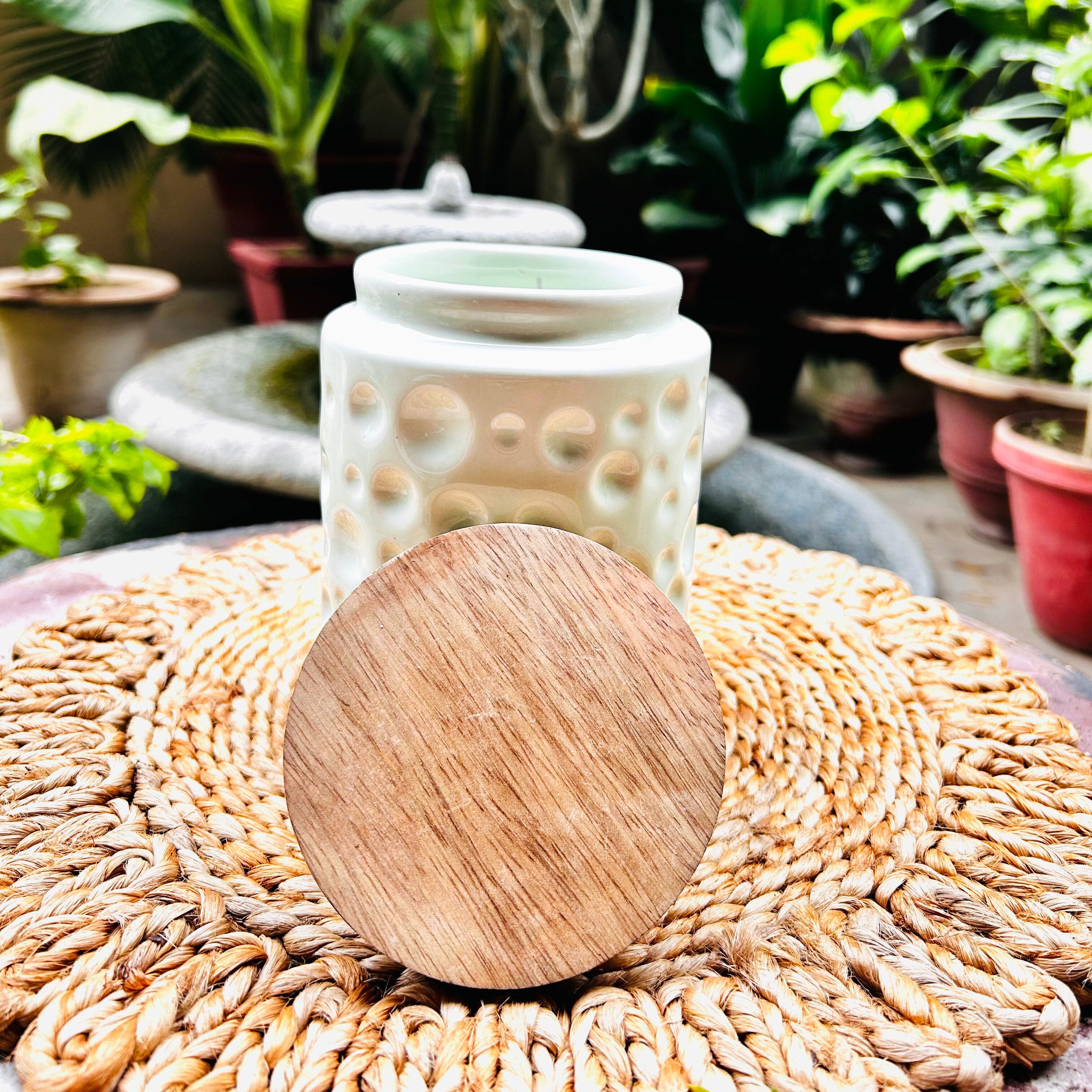 BubbleLuxe Airtight Container with Wooden Lid