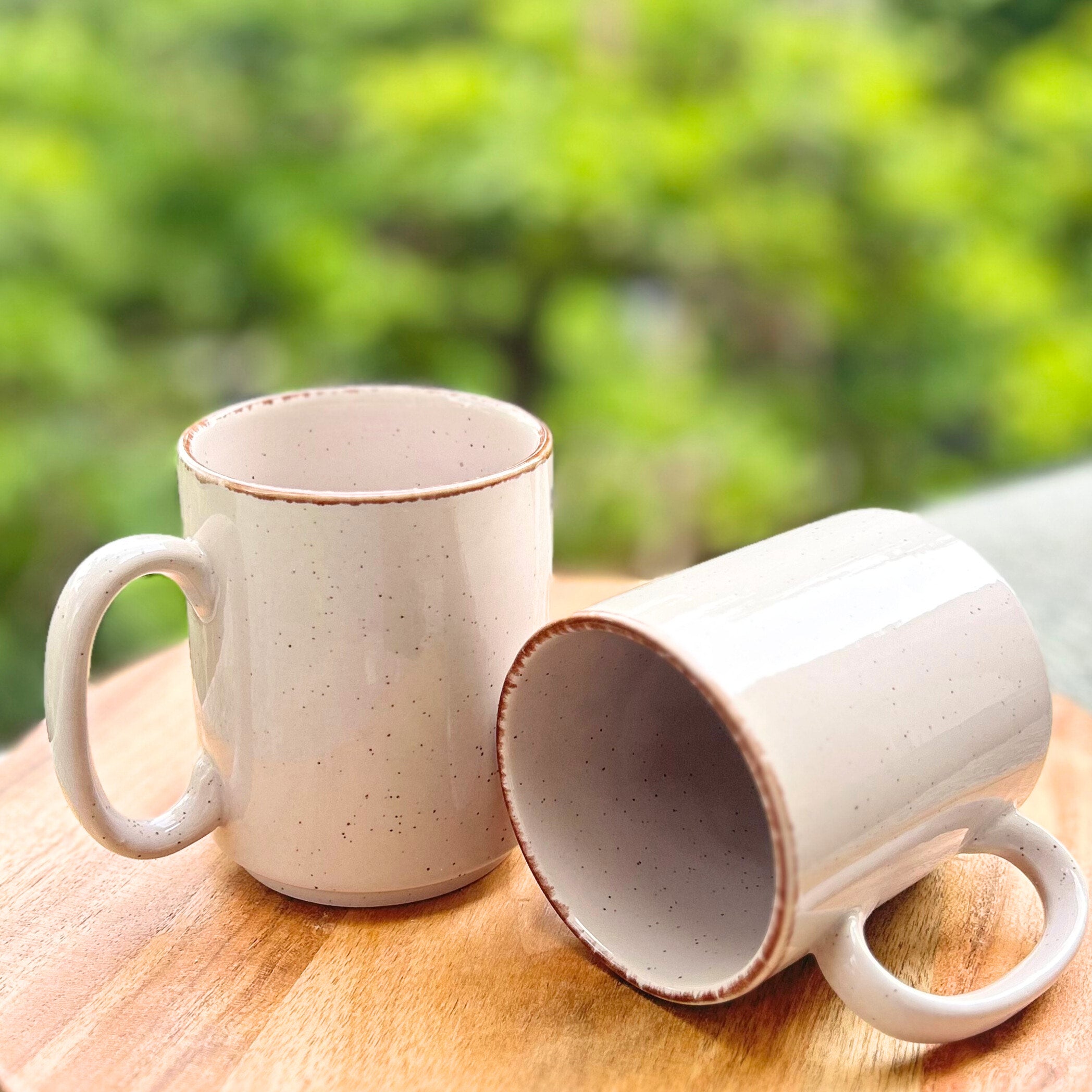 Grey Speckled - Handmade Ceramic Coffee Mug - 300ml