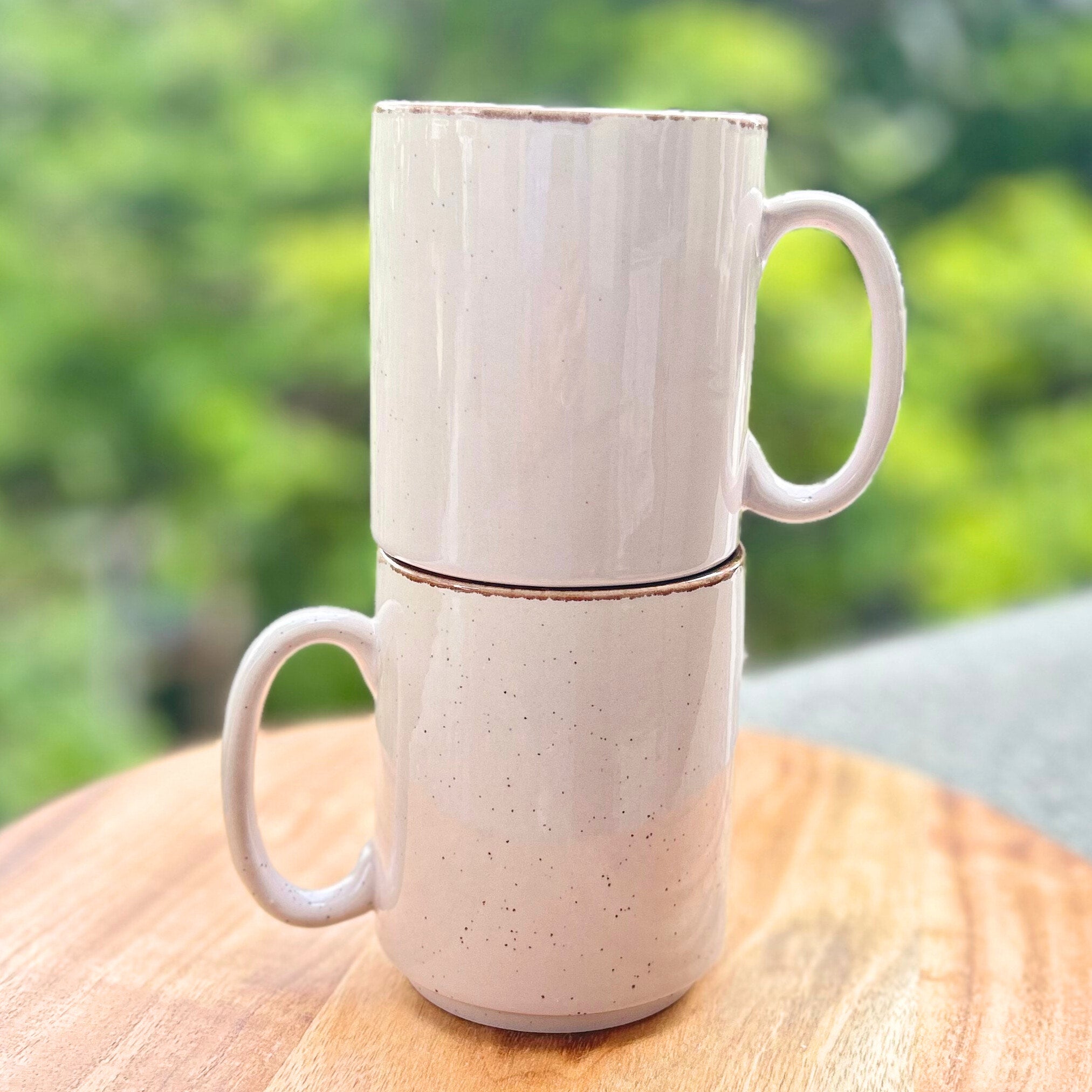 Grey Speckled - Handmade Ceramic Coffee Mug - 300ml