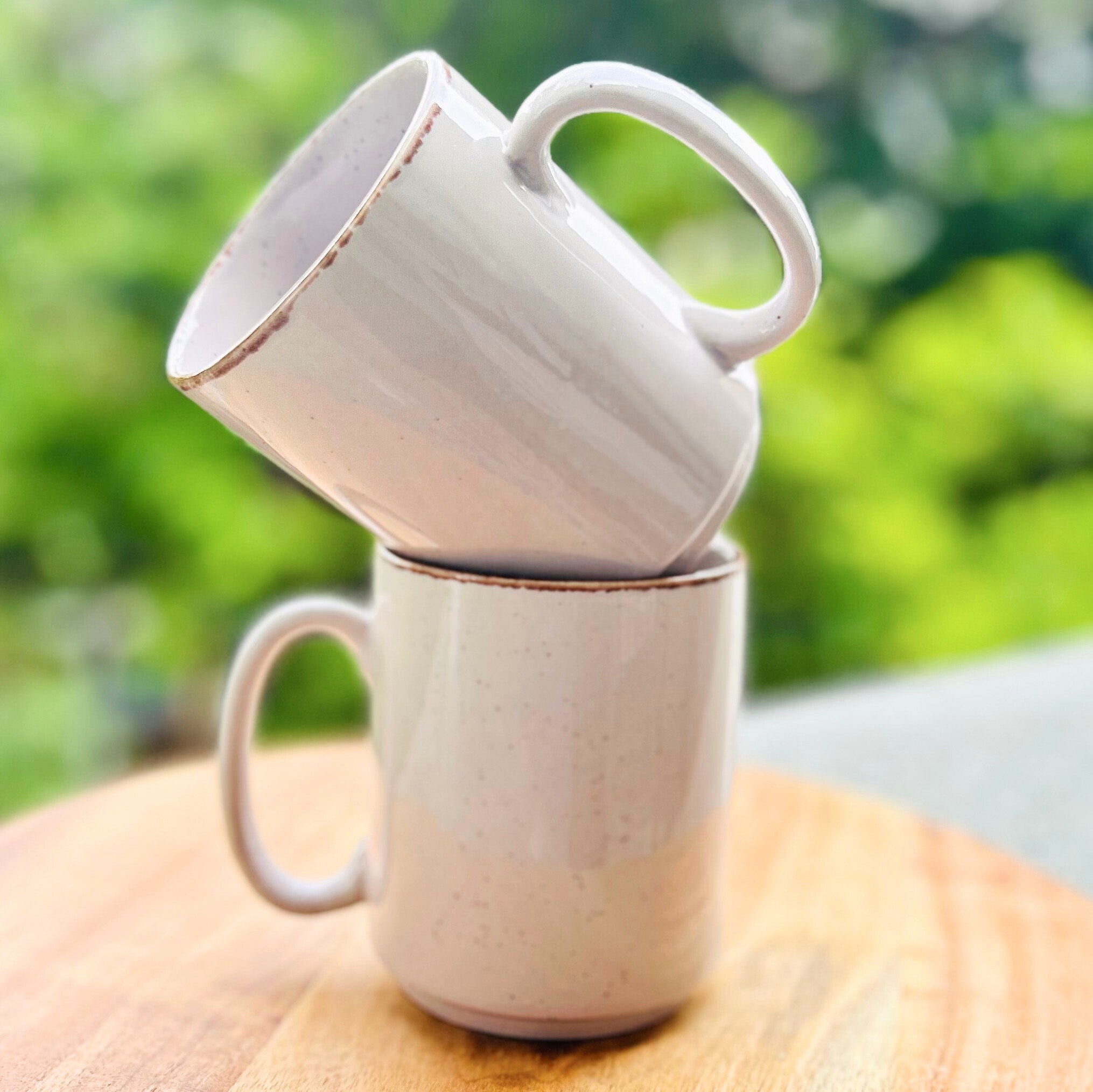 Grey Speckled - Handmade Ceramic Coffee Mug - 300ml