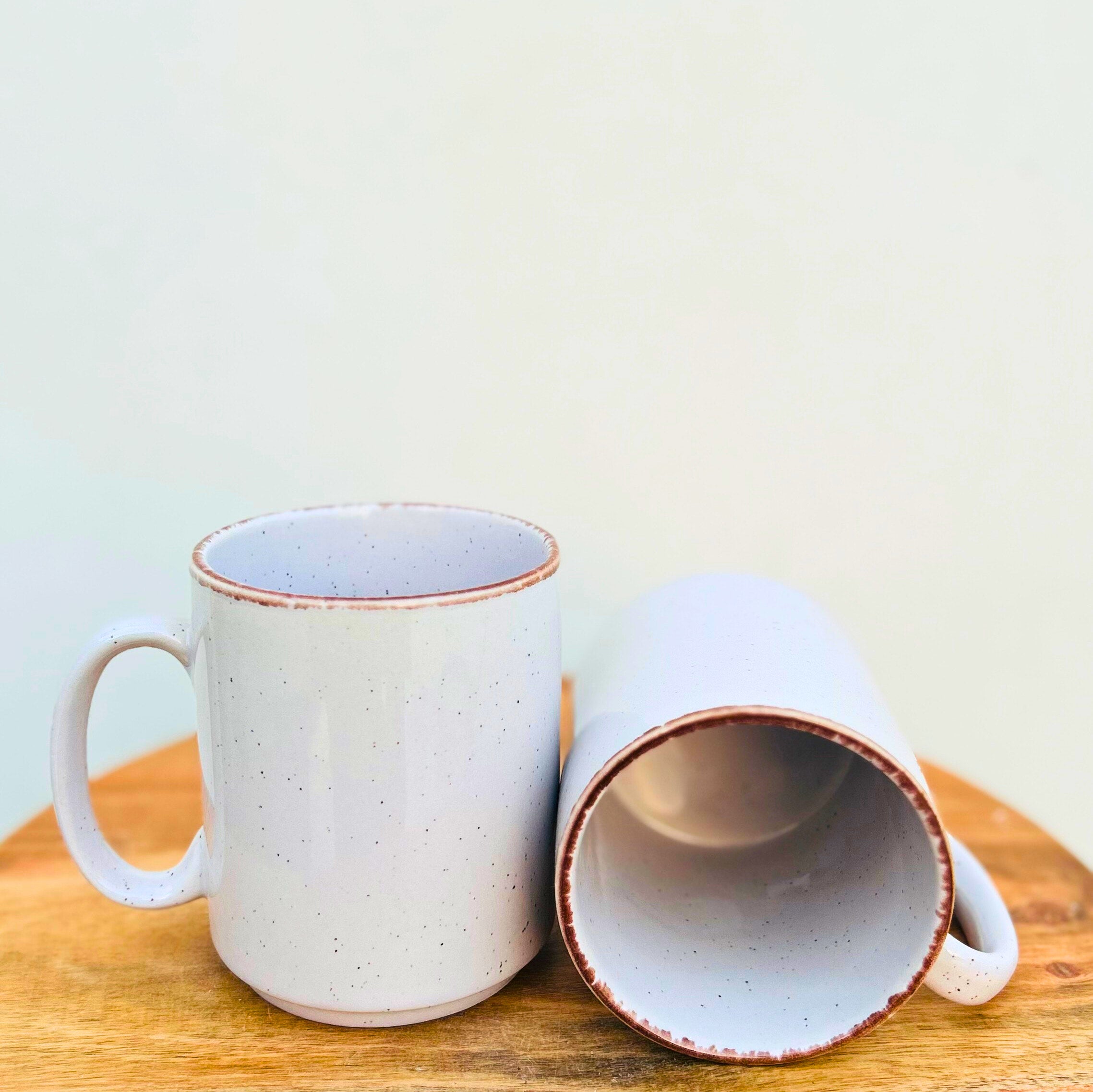 Grey Speckled - Handmade Ceramic Coffee Mug - 300ml