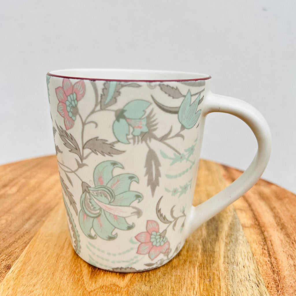 Pastel Bloom Floral Ceramic Mug